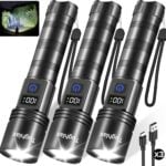 led flashlight rechargeable tughlax 3pk