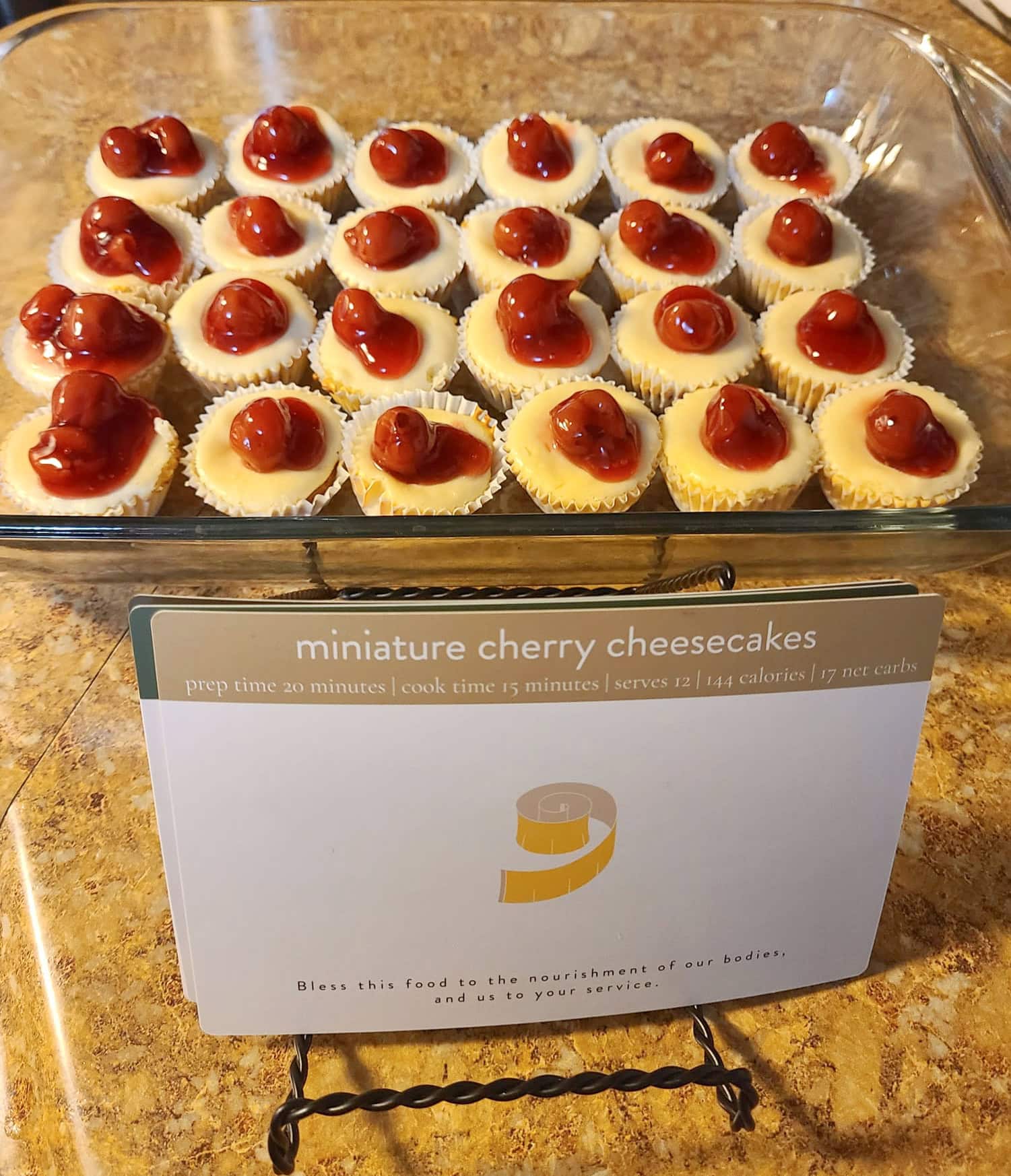 Mini Cherry Cheesecakes