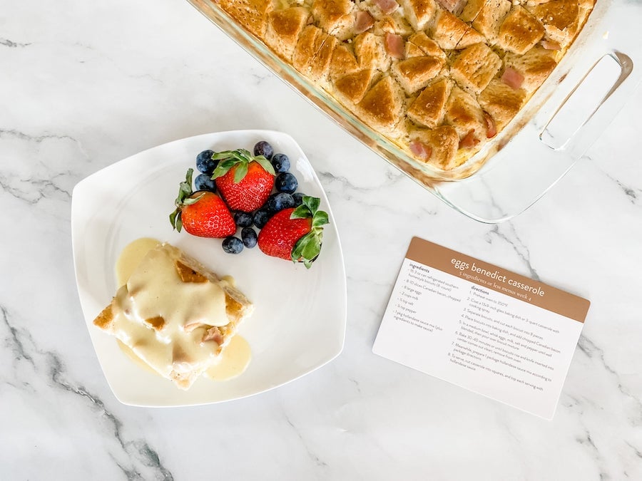 Finished Eggs Benedict Casserole