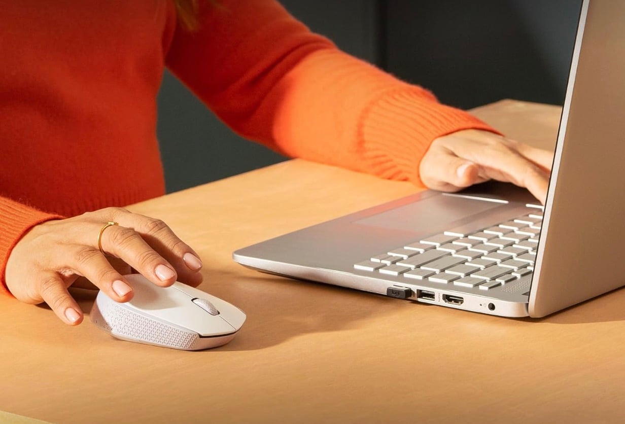 logitech wireless mouse white