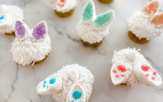 spring bunny cupcakes