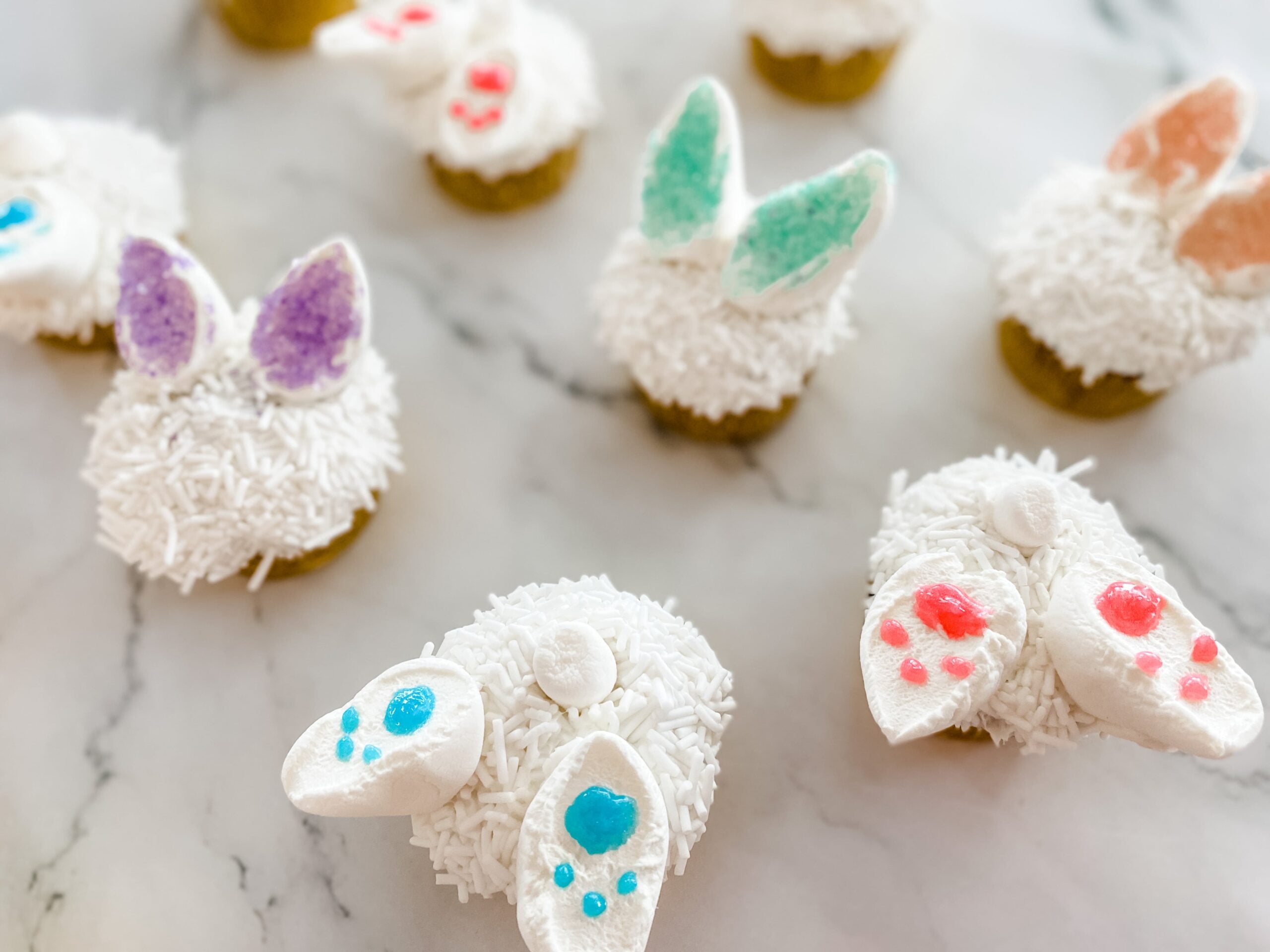 bunny cupcakes