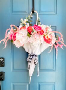 DIY Spring Umbrella Wreath