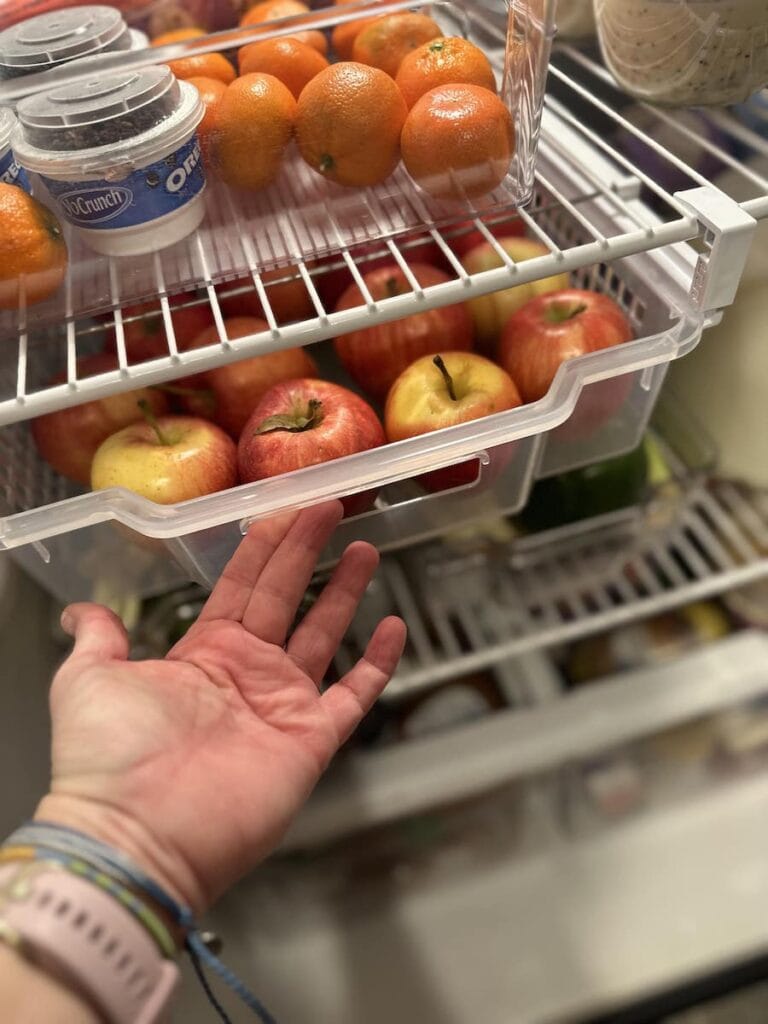 Apple Drawer in Refrigerator 