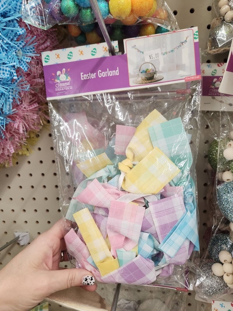 easter garland at dollar tree 