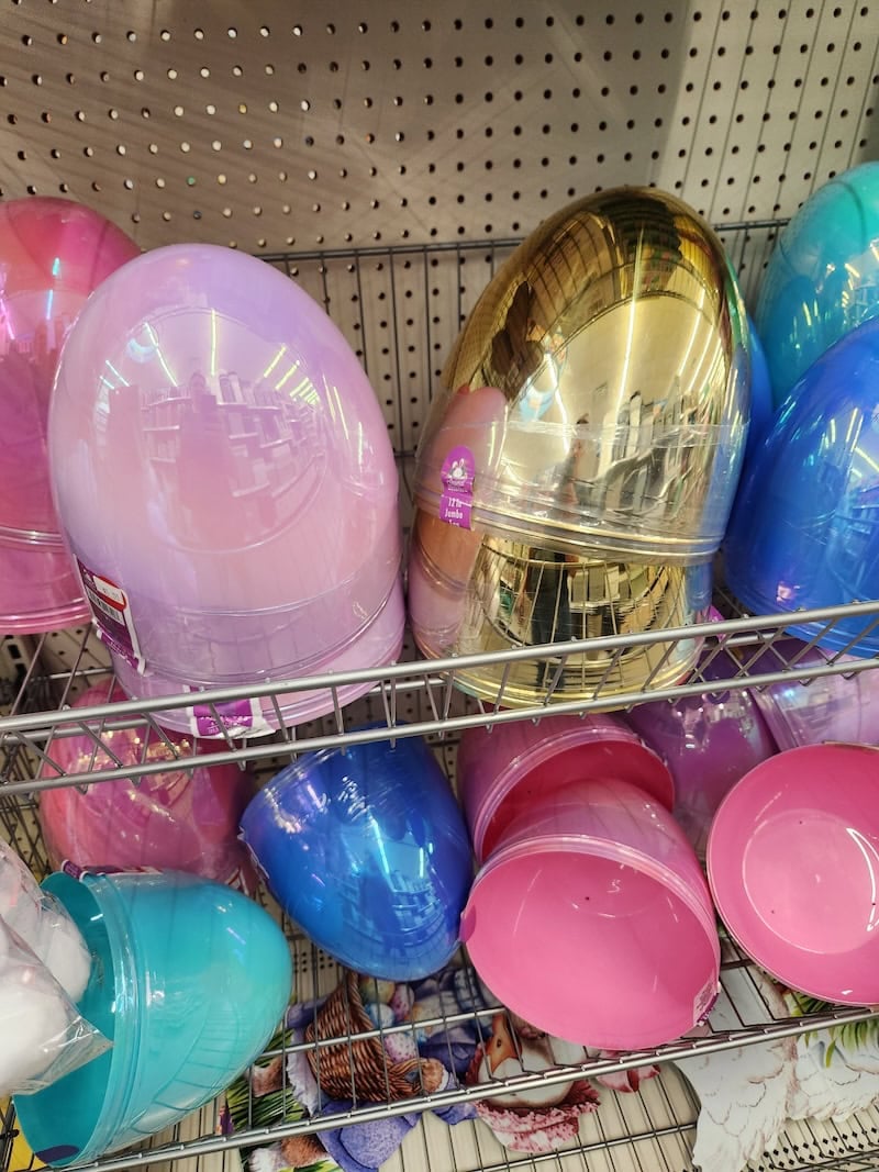 giant easter egg at dollar tree 