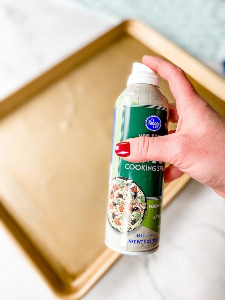 non-stick cooking spray and pan