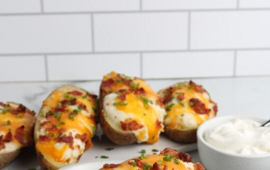 Twice Baked Potatoes on plate