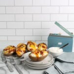 Twice Baked Potatoes with recipe box