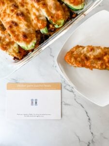 Chicken Parm Zucchini Boats