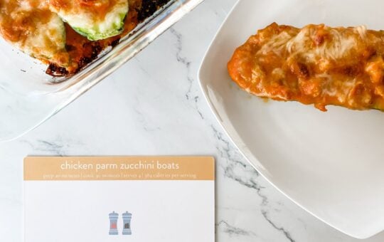 Chicken Parm Zucchini Boats