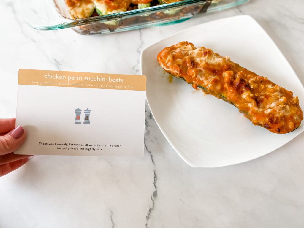 Chicken Parm Zucchini Boats