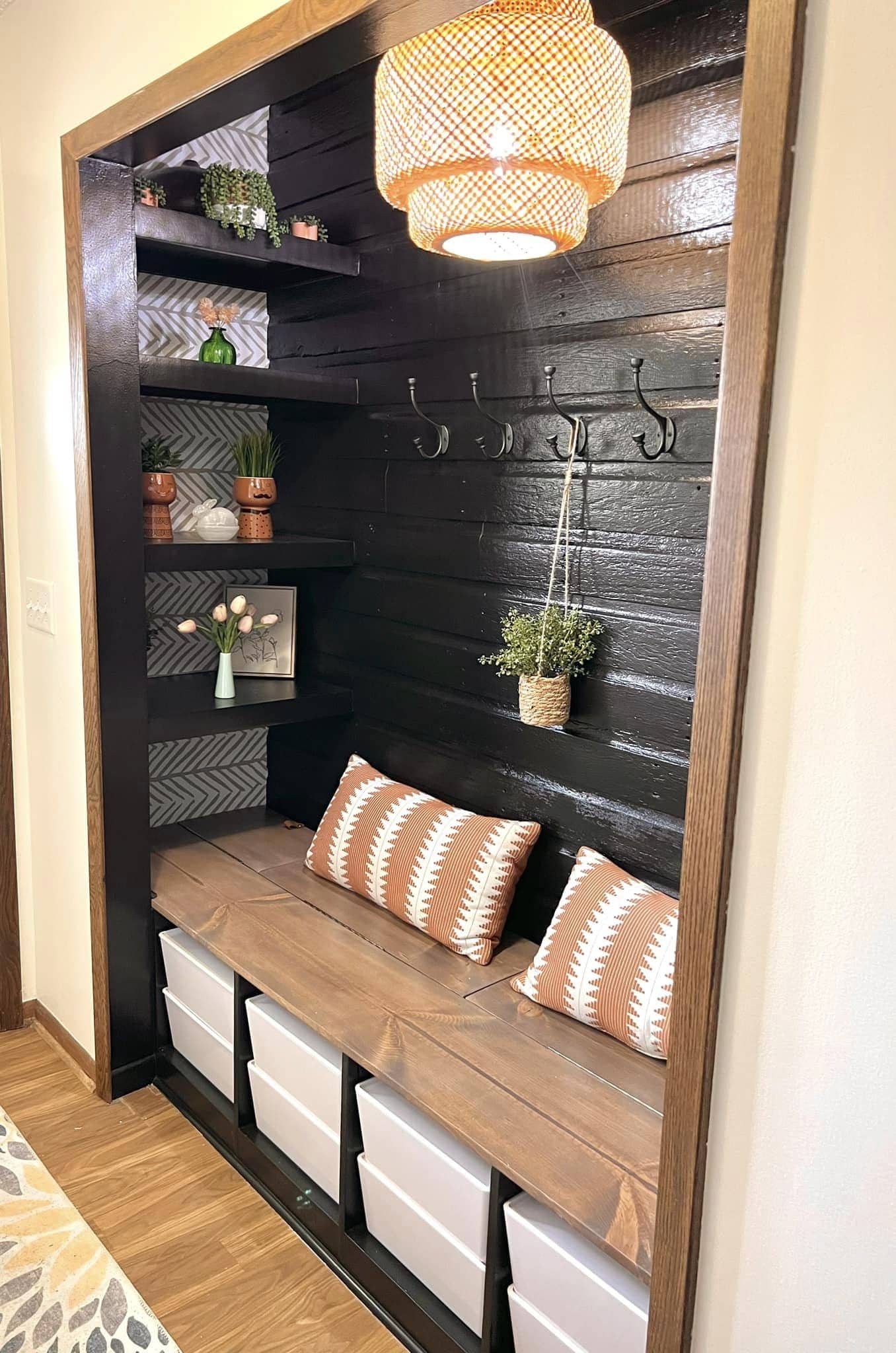 mudroom built-in remodel