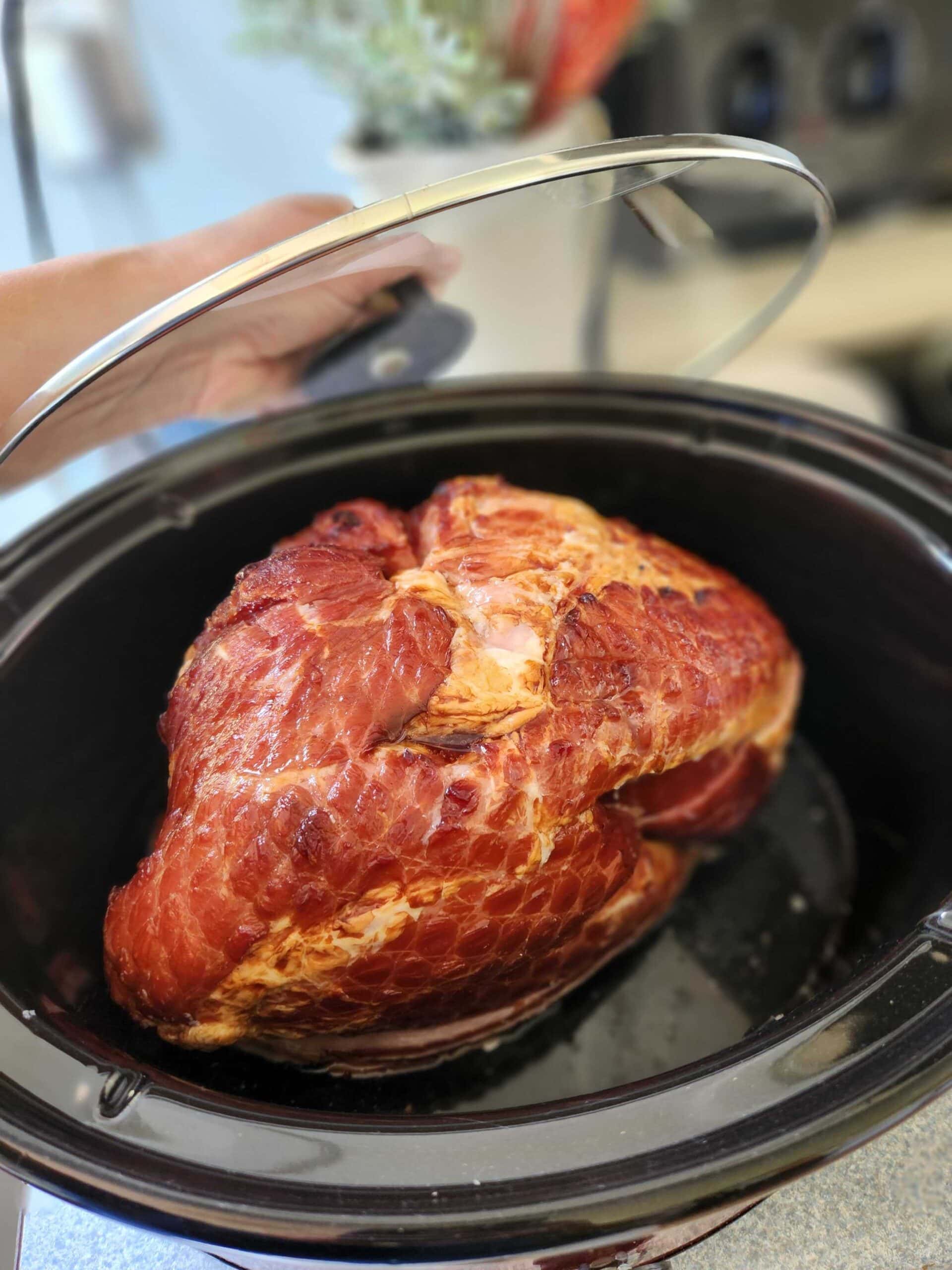 Ham too big for crockpot 
