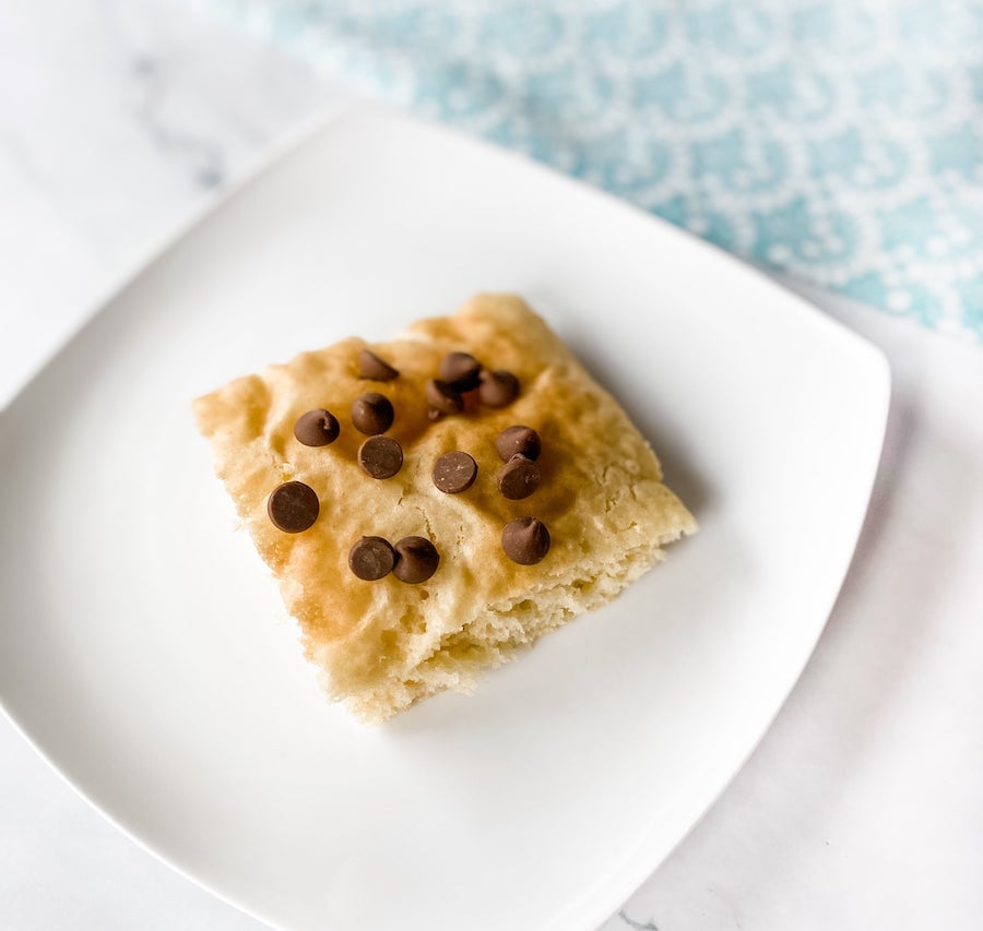 chocolate chip sheet pan pancakes from mix