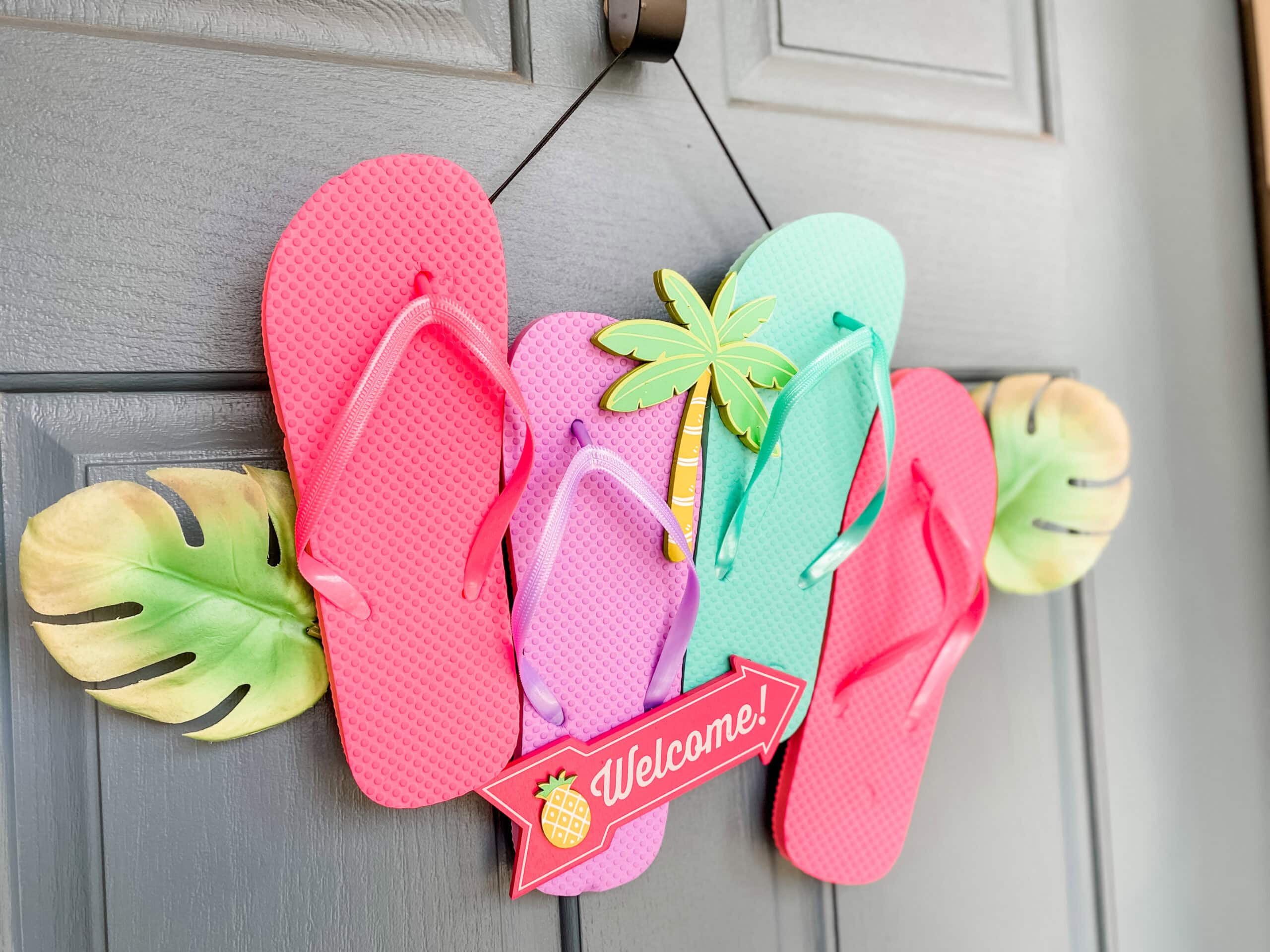 Flip Flop Wreath DIY for Summer