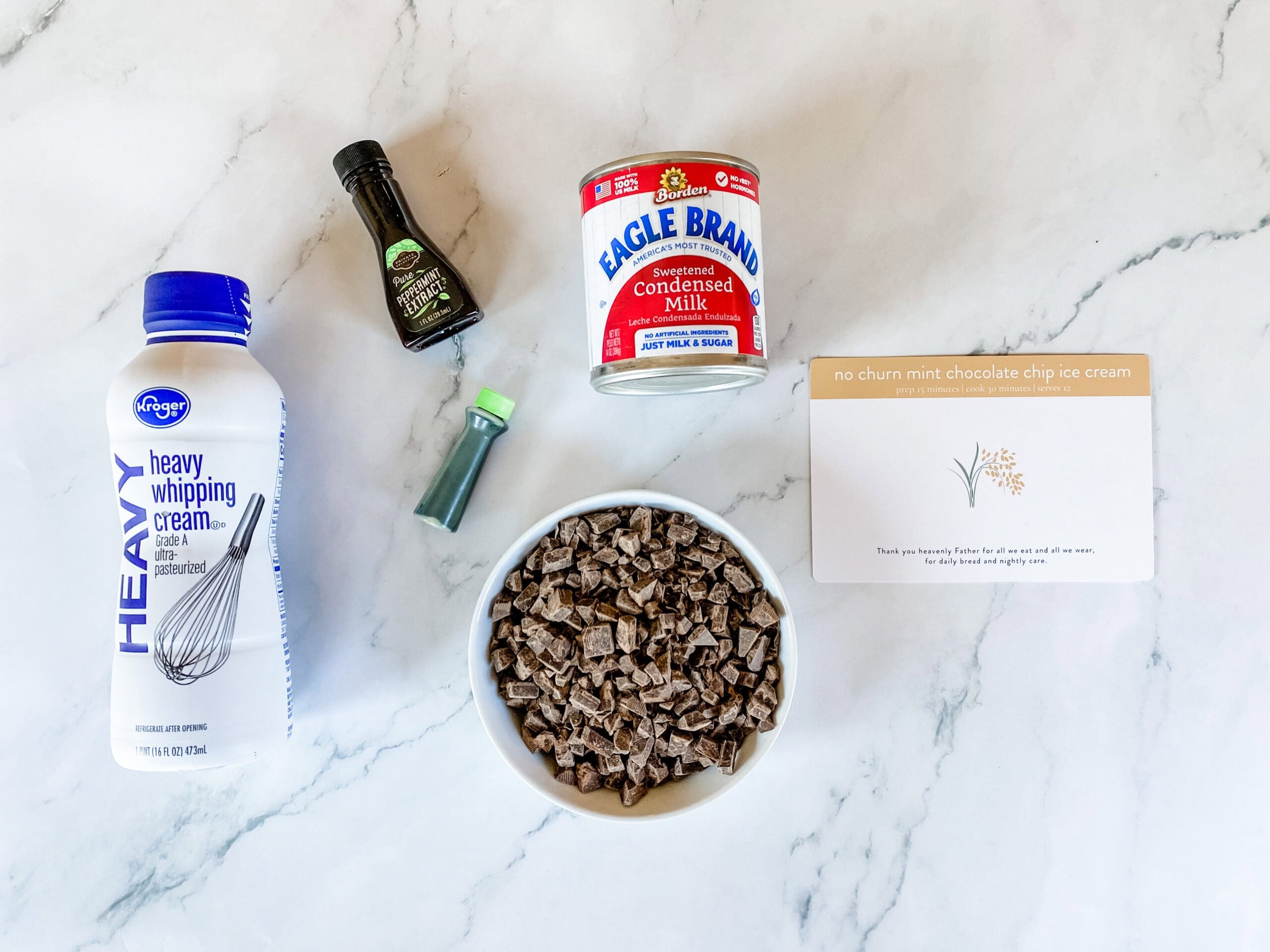 no churn ice cream ingredients