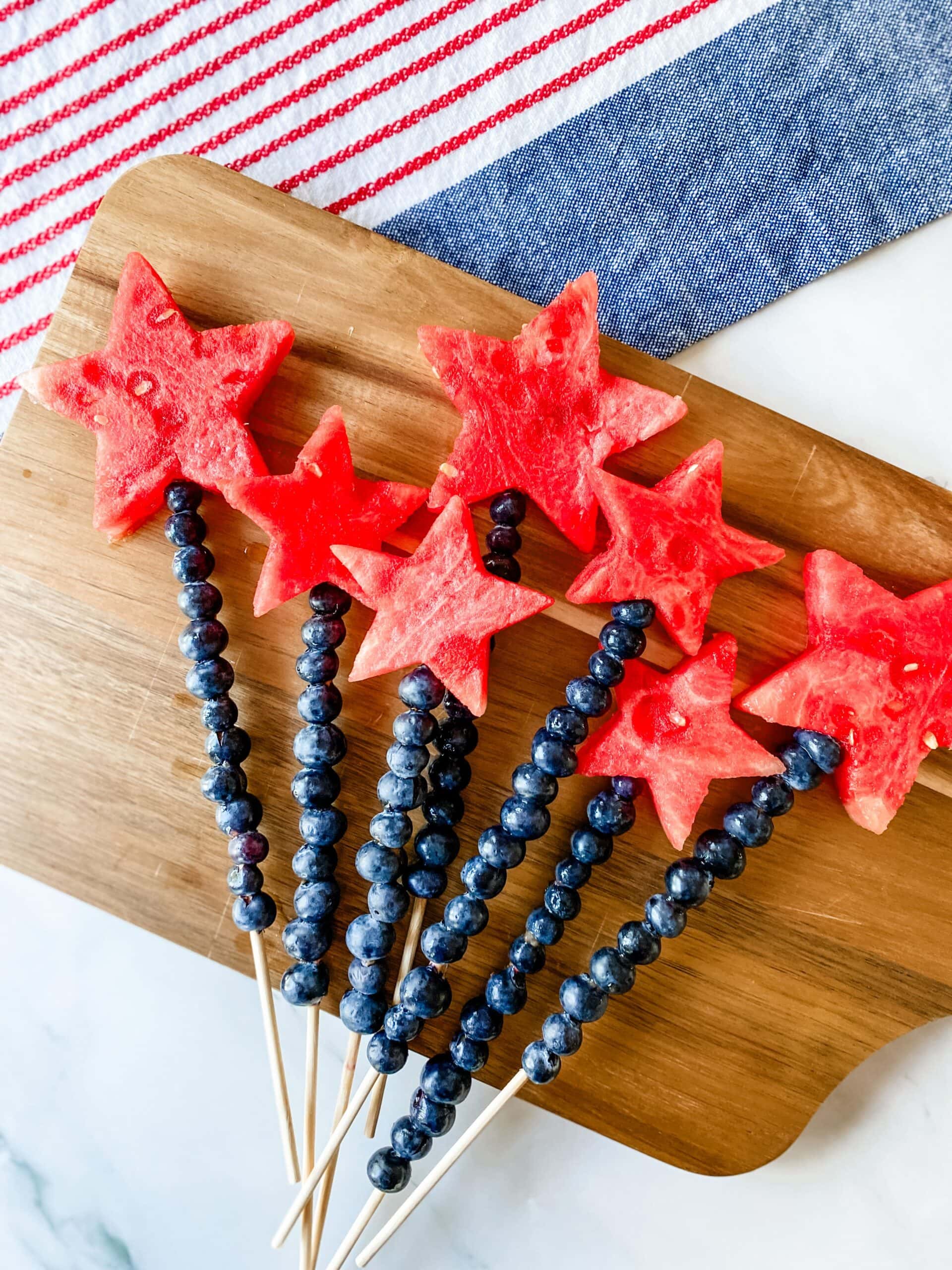 4th of july fruit skewers