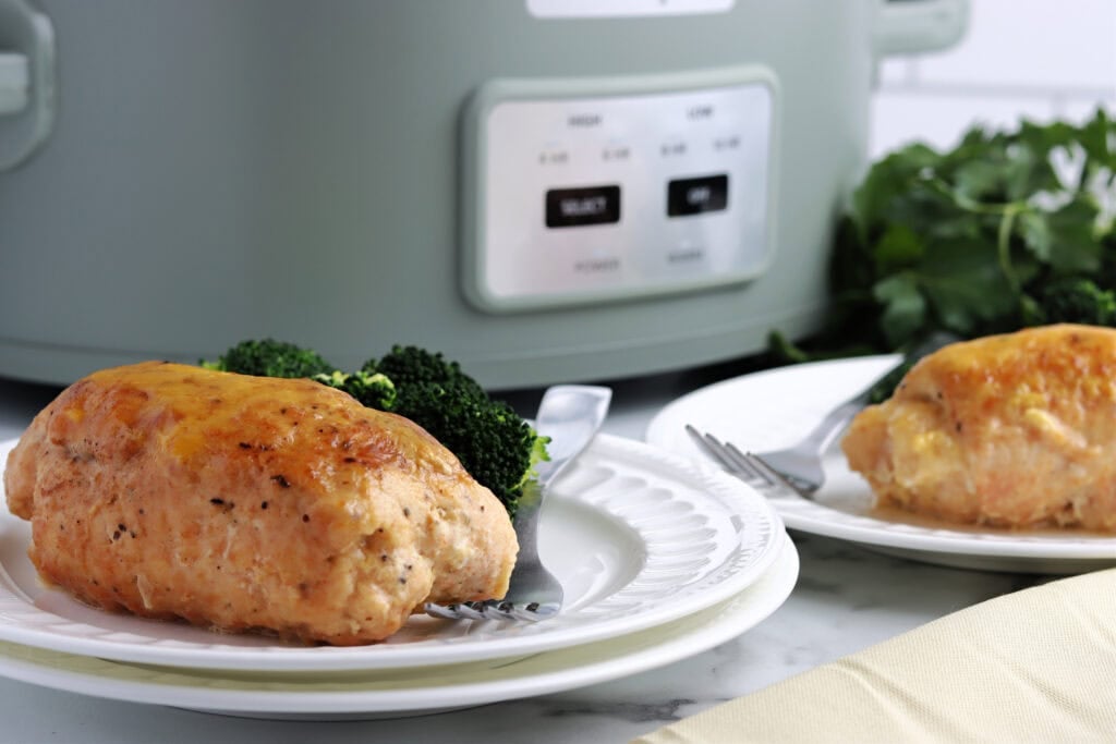 Crockpot Chicken Cordon Bleu