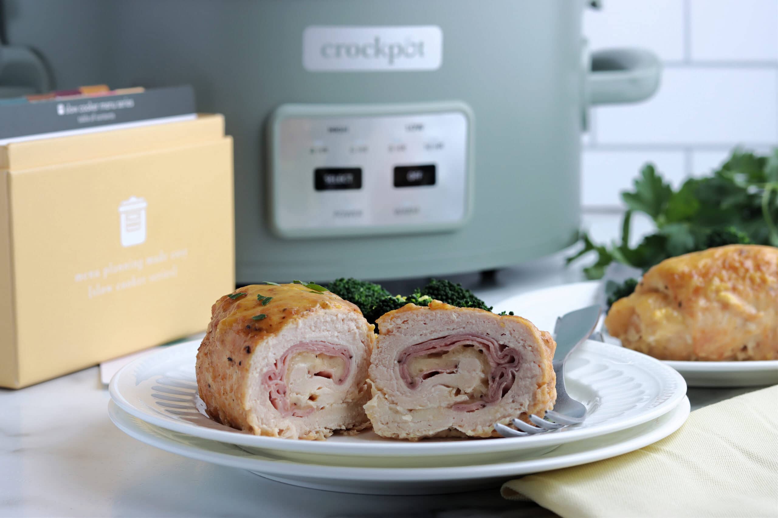 Crockpot Chicken Cordon Bleu