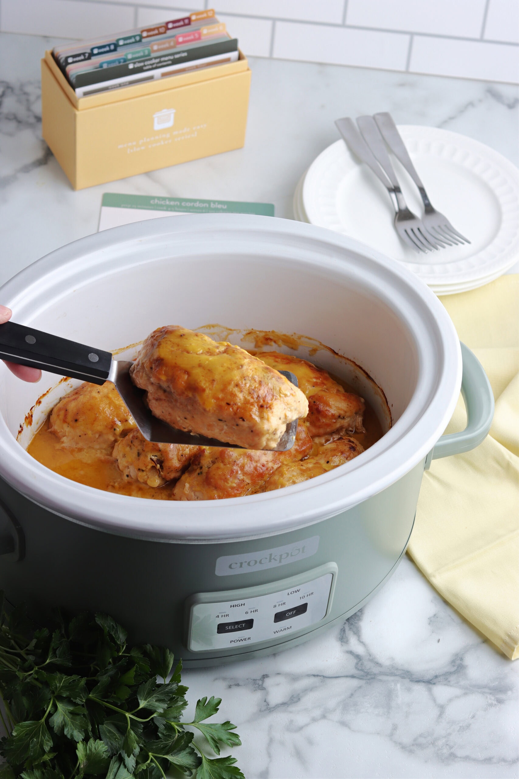 chicken in crockpot cooked 