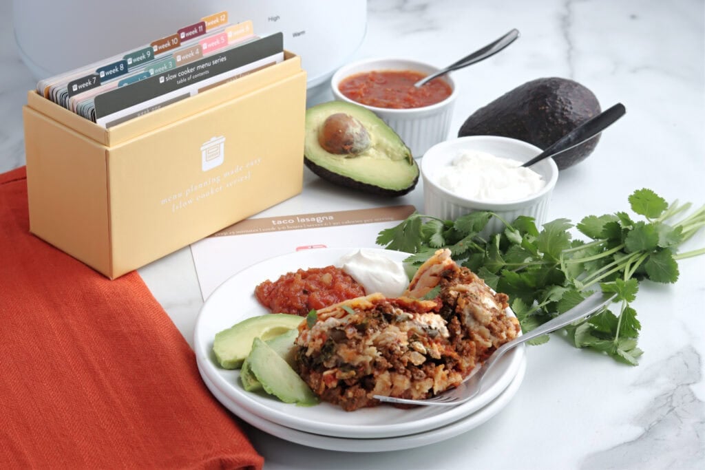 crockpot taco lasagna recipe