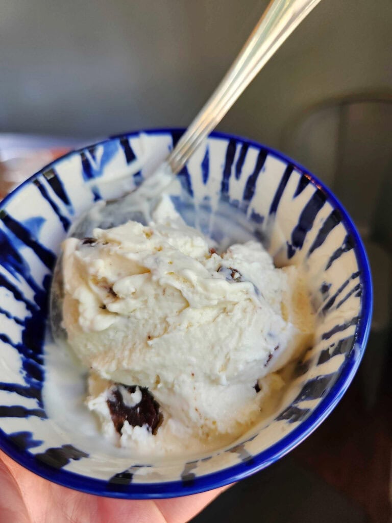 ice cream in a bowl 