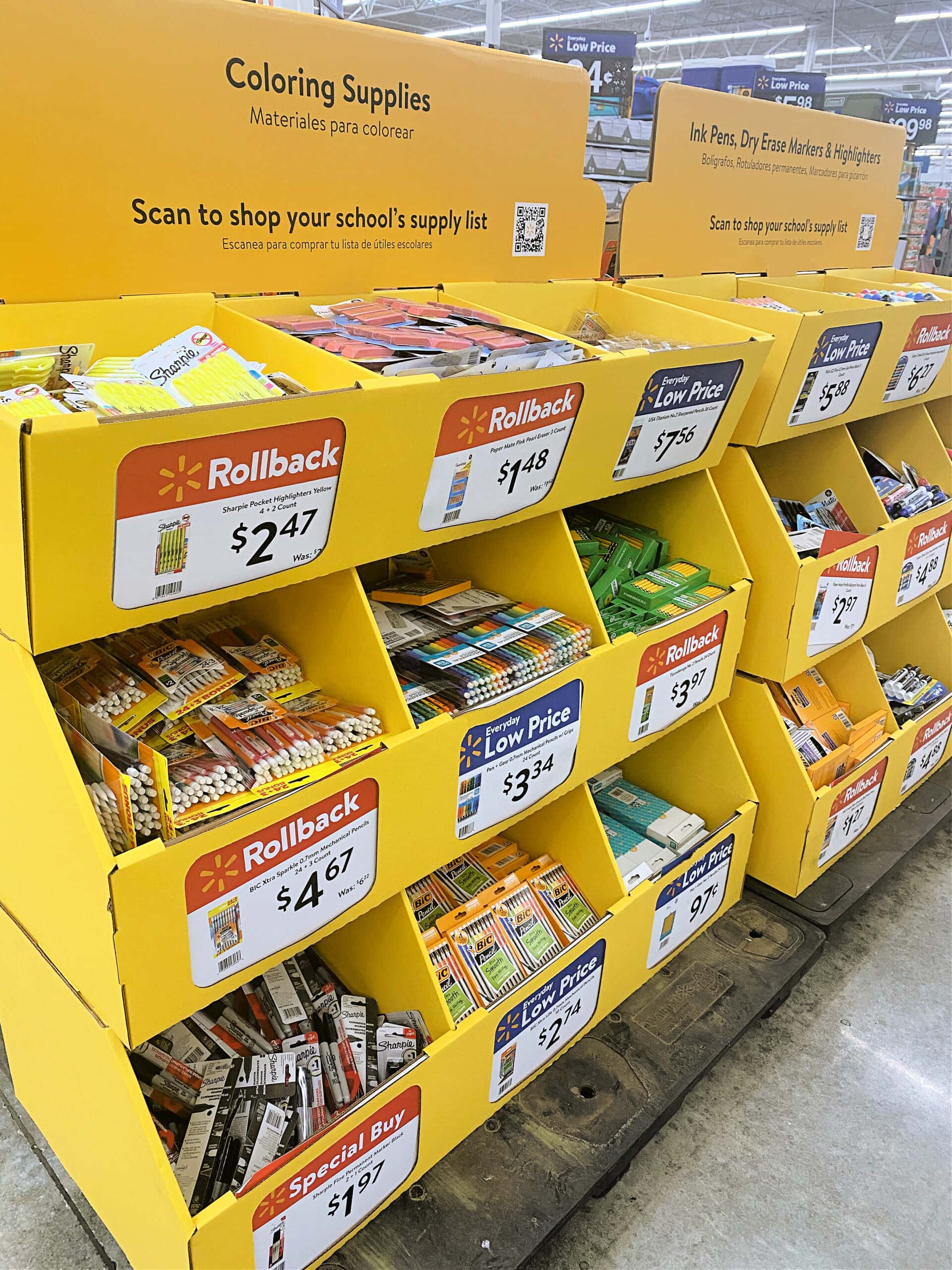 walmart school supplies