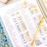 budget page in home planner