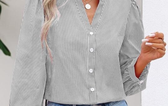button up ruffle top
