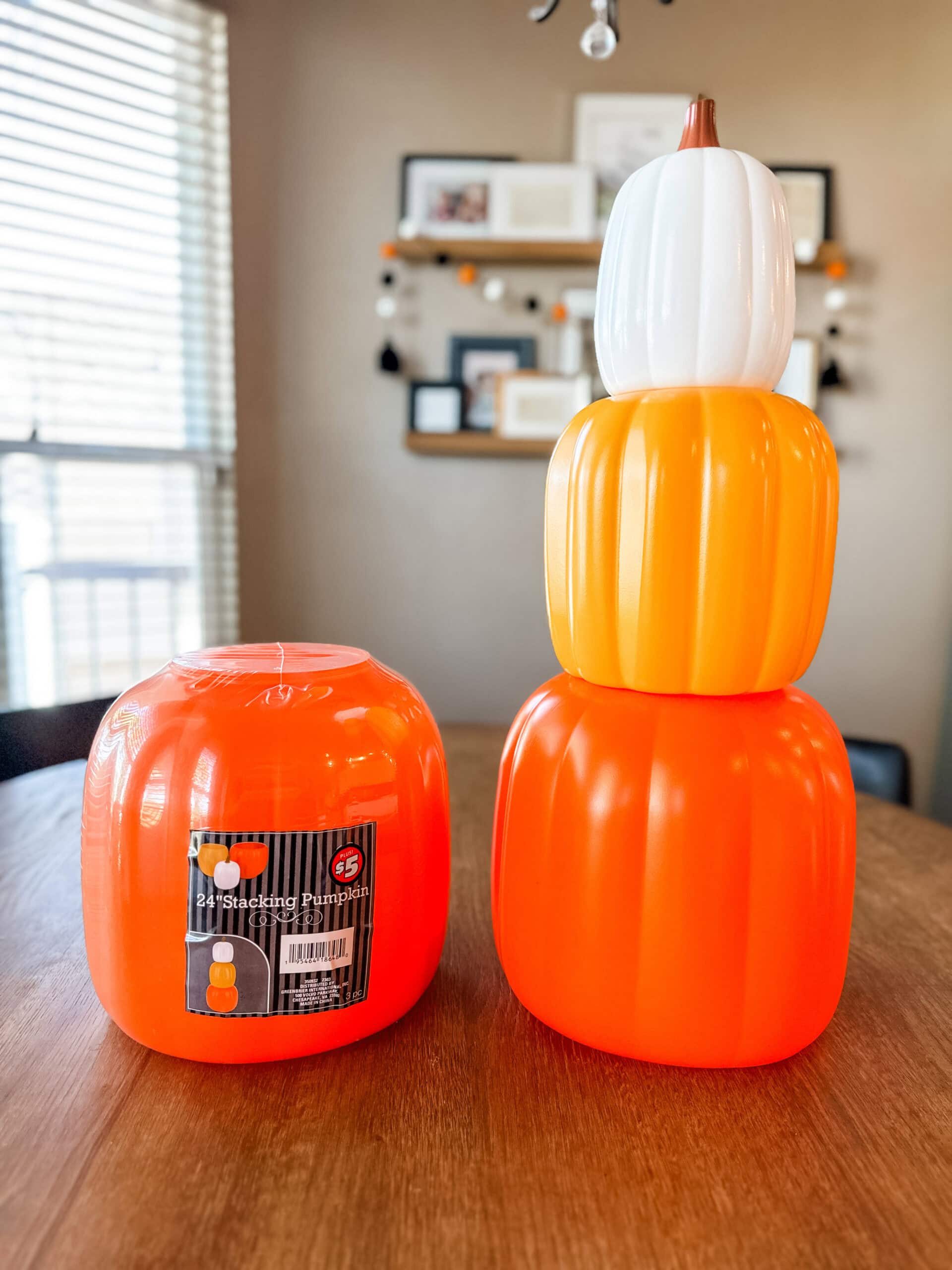 stackable pumpkin tower
