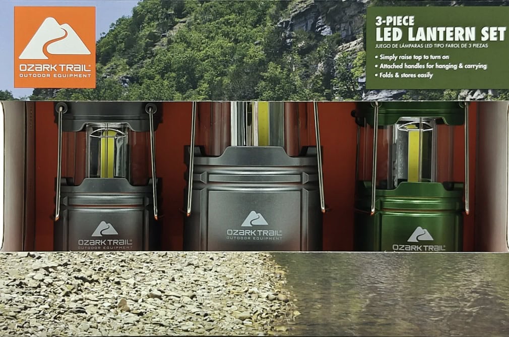 ozark trail led lantern set 