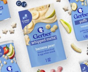 Gerber Baby Snacks Banana Pear Whipped Melts