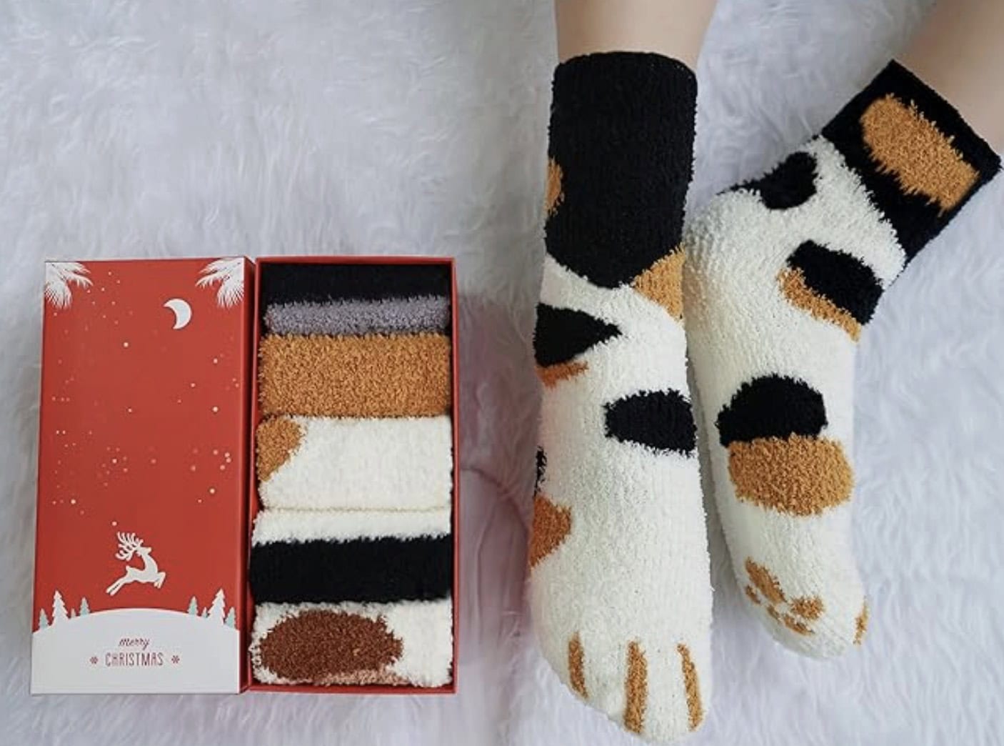 cat feet socks