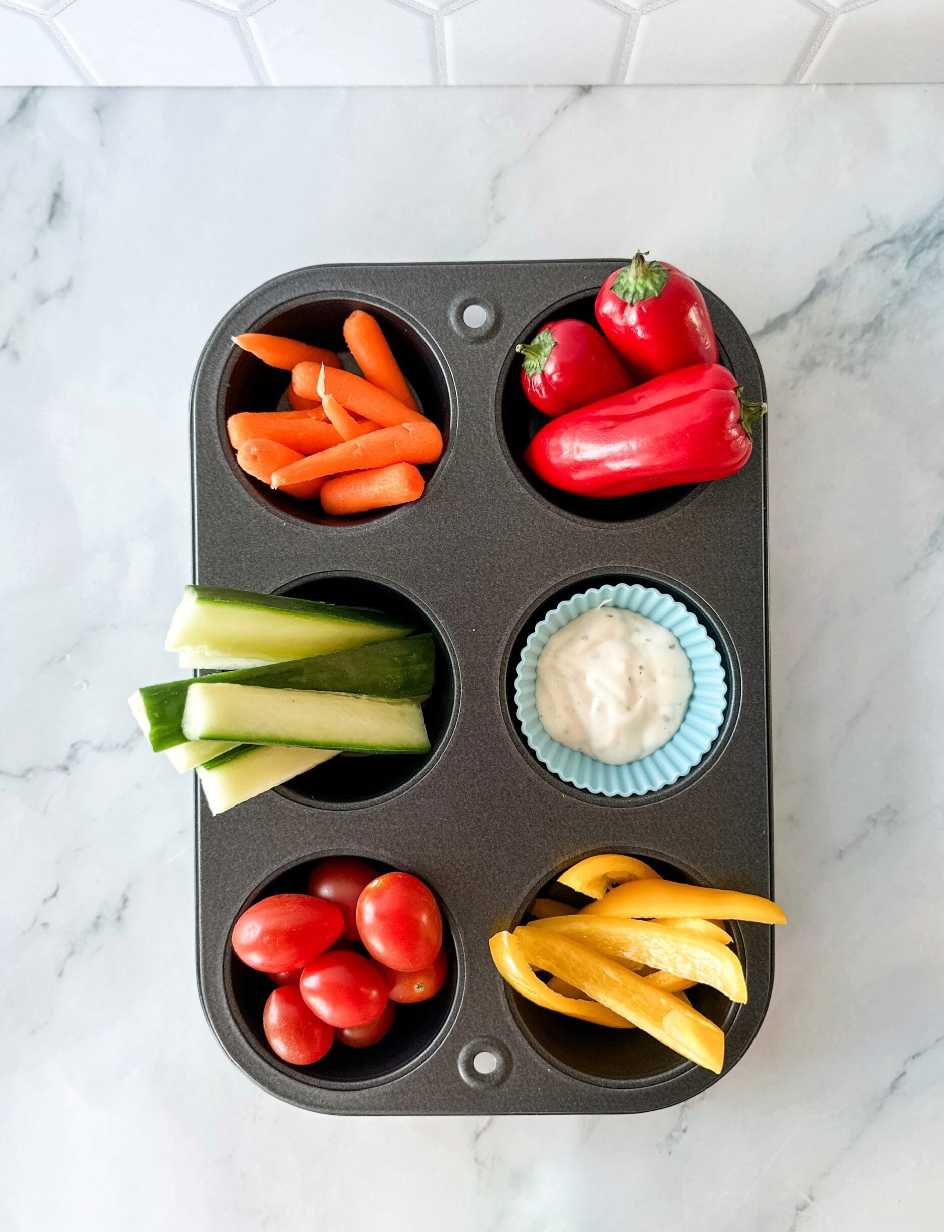  making a snack tray for kids 