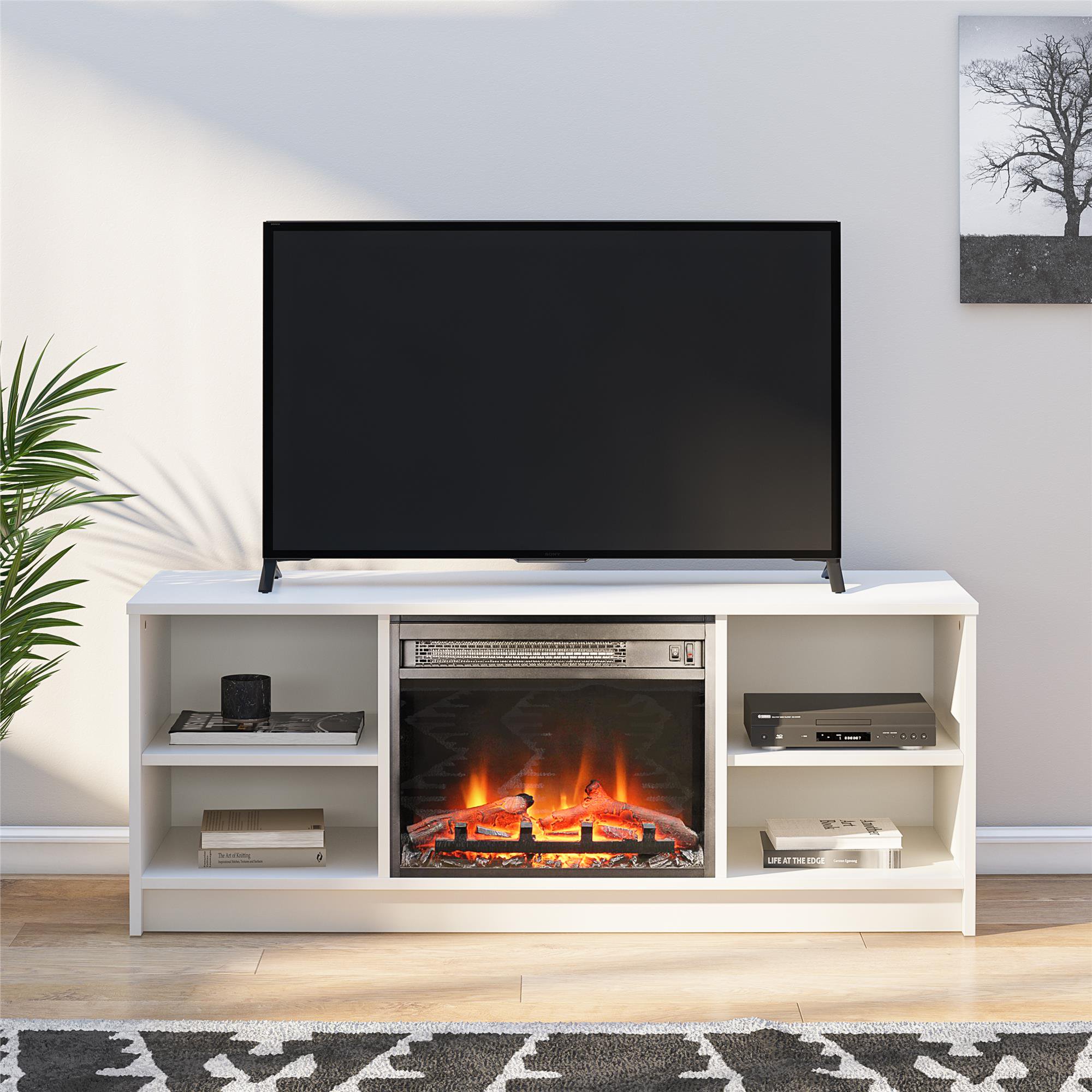 fireplace tv stand