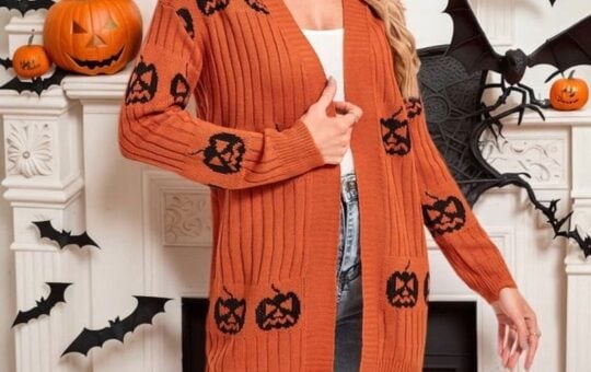 halloween cardigan