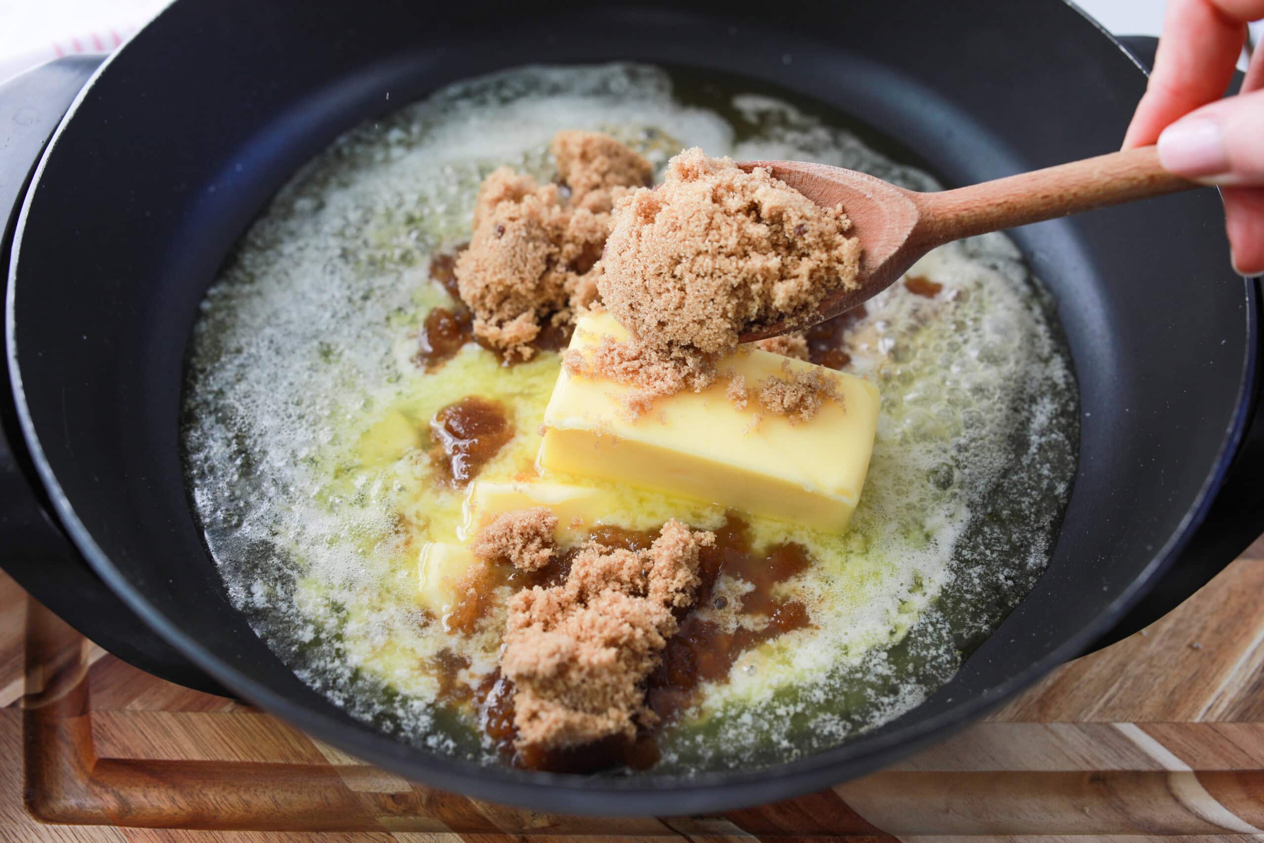 brown sugar and butter for christmas crack