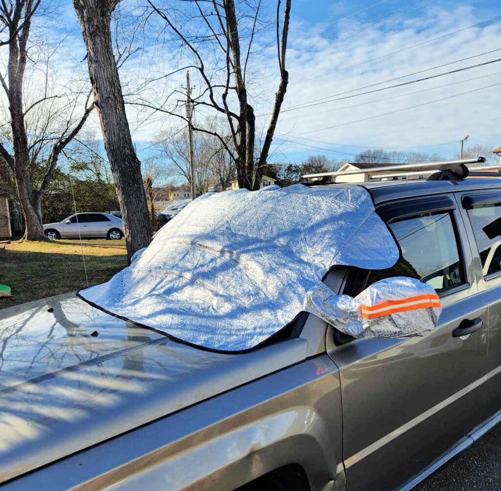 windshield cover for ice and snow 