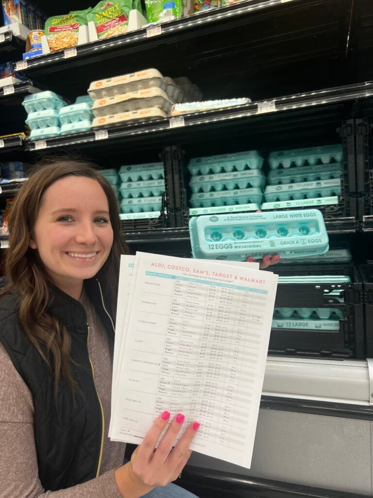 Grocery Price Comparison Sheet