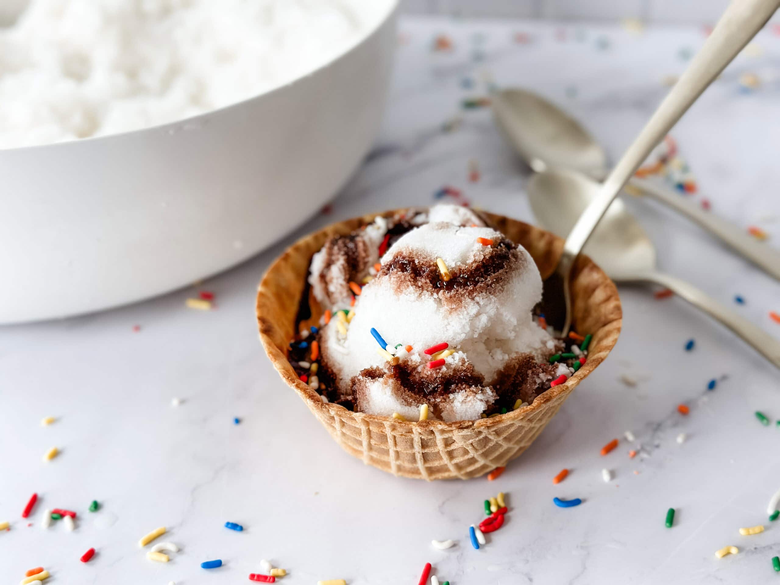 Snow Cream made at home 