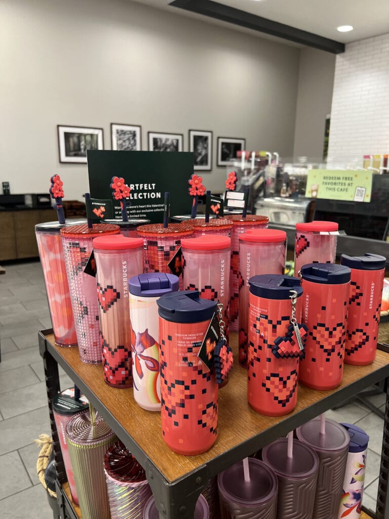 Starbucks valentines day cups 2025