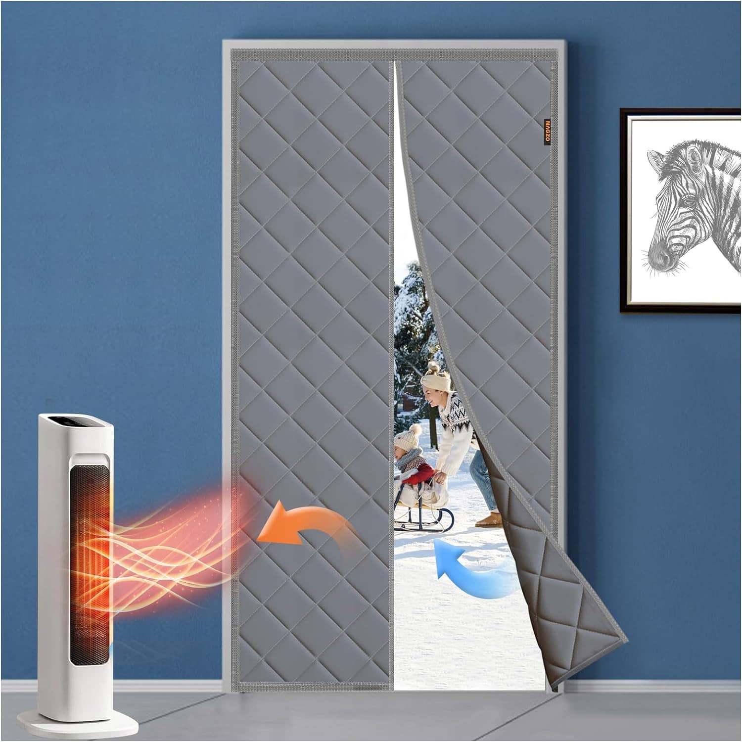 This Magnetic Thermal Door Curtain Keeps Heat Inside (Like a Sleeping