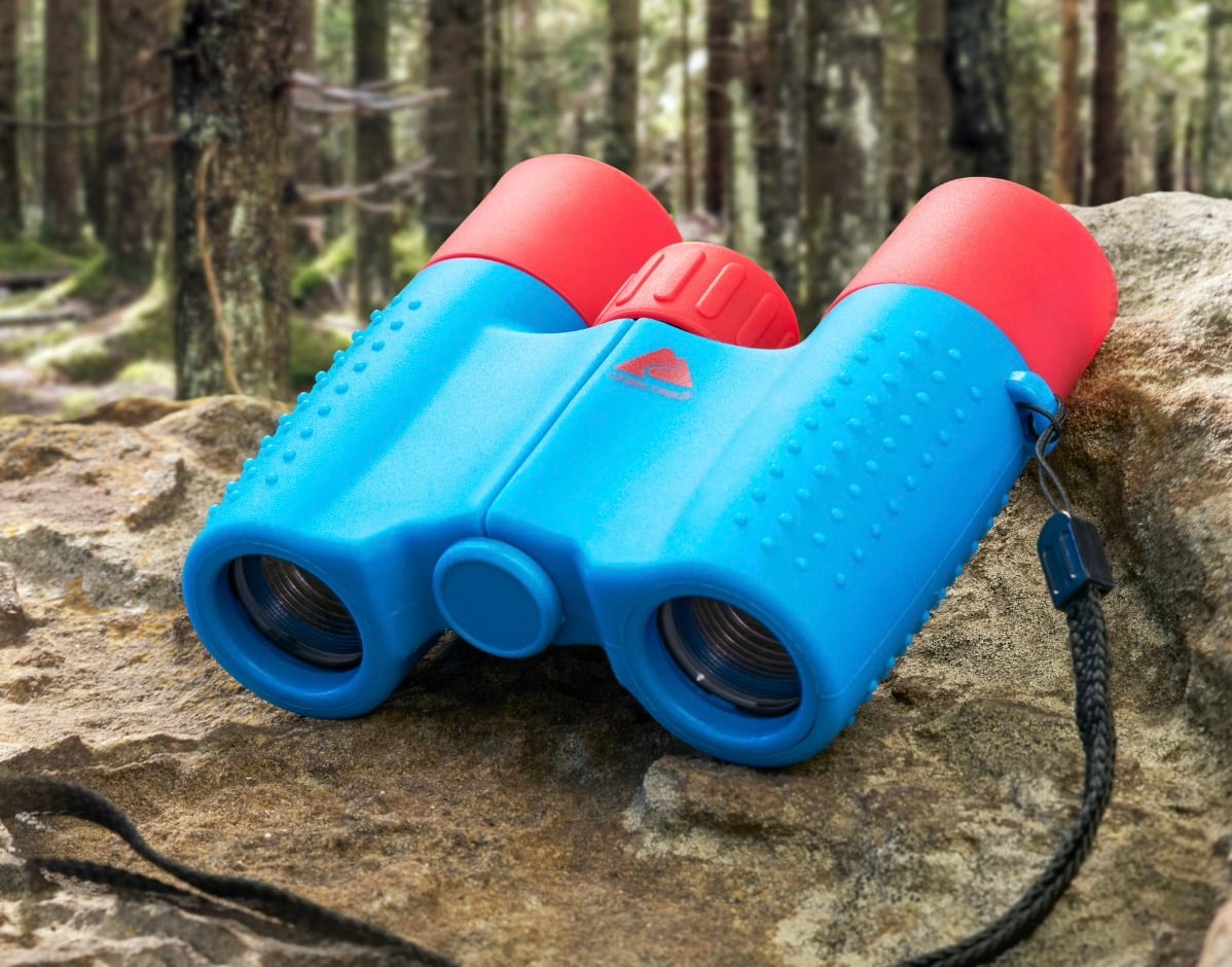ozark trail red and blue kids binoculars ozark trail red and blue kids binoculars