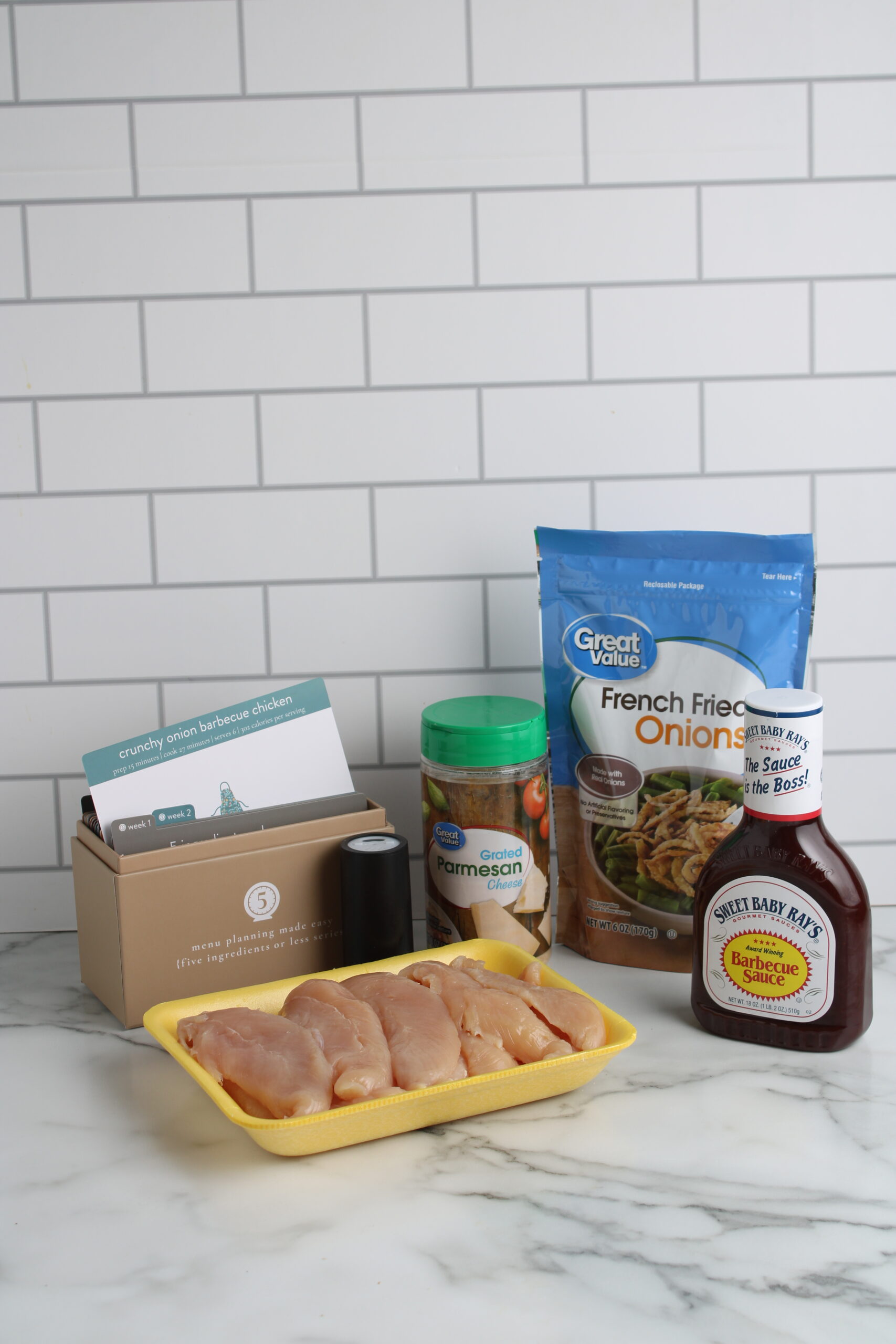 Crunchy Onion Barbecue Chicken Ingredients Box V1