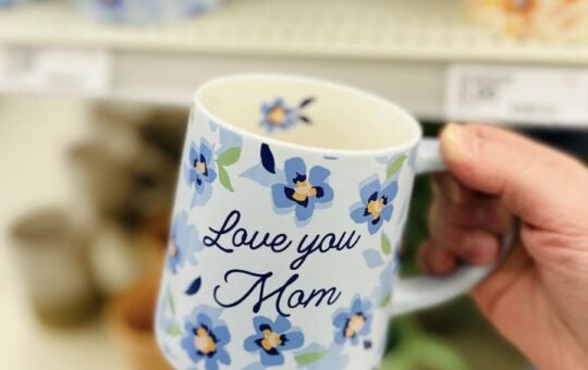 target love you mom floral mug