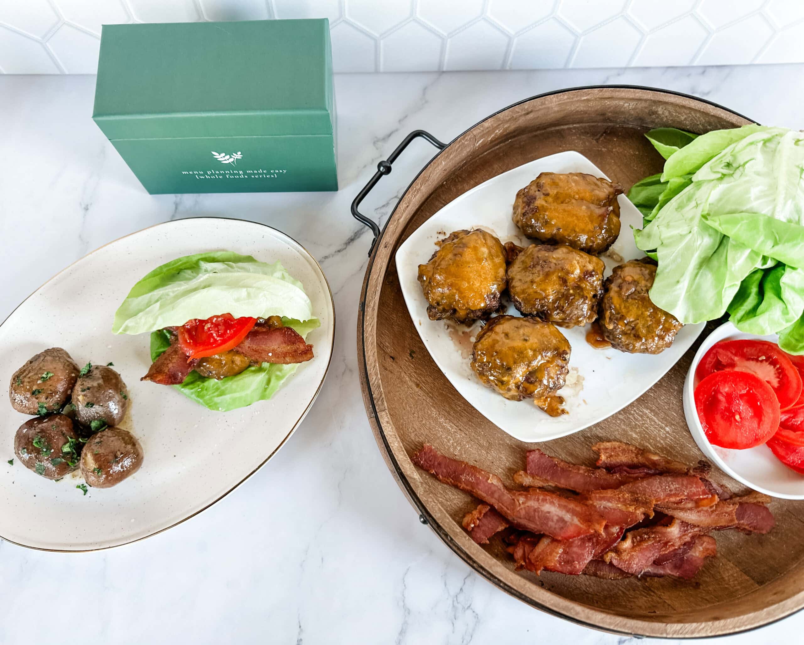 Bunless Burger Recipe plated and made 