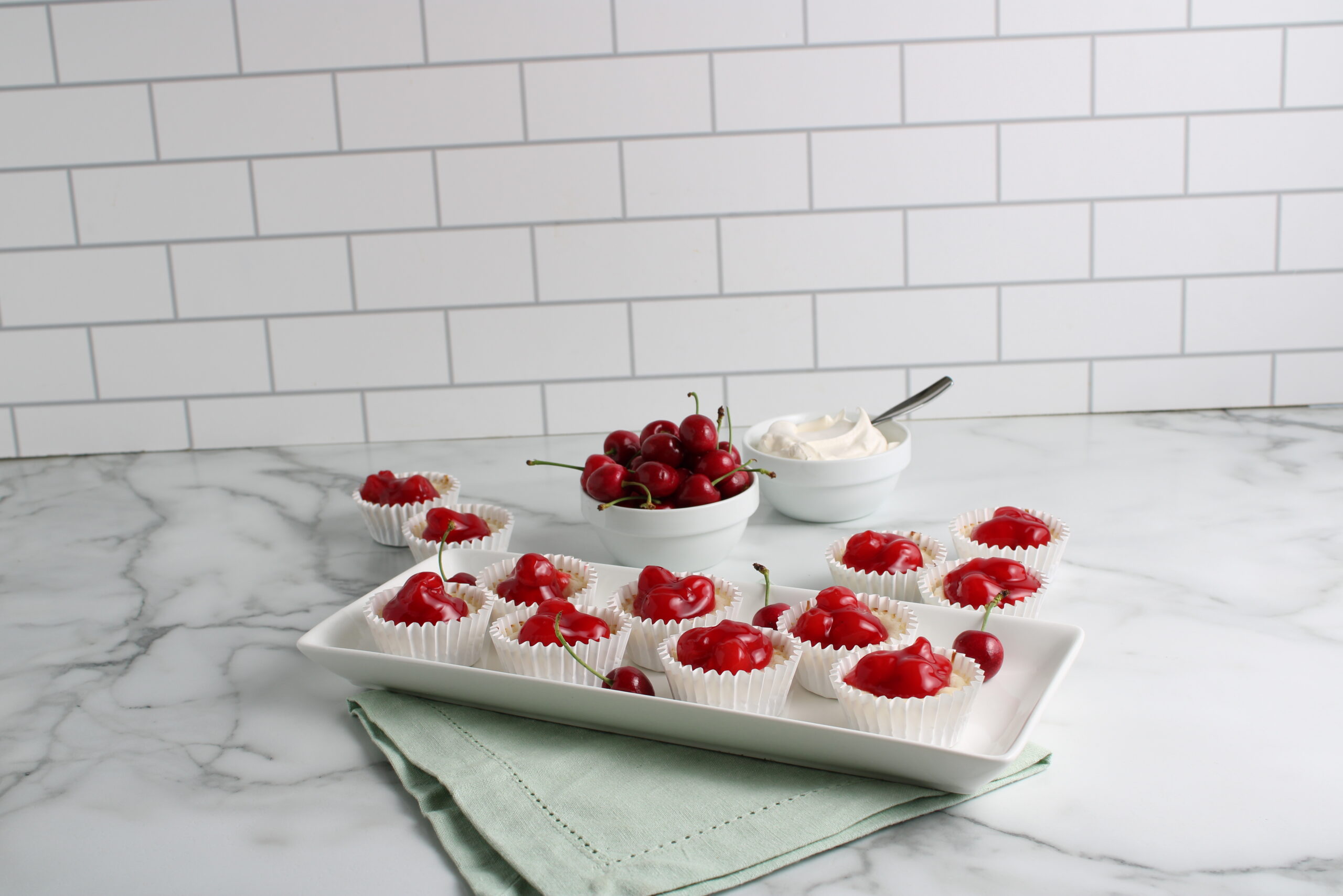 Miniature Cherry Cheesecakes Final 12 Miniature Cherry Cheesecakes Final 12