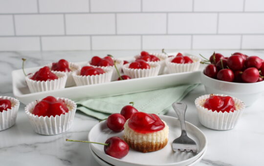 Miniature Cherry Cheesecakes Final 20