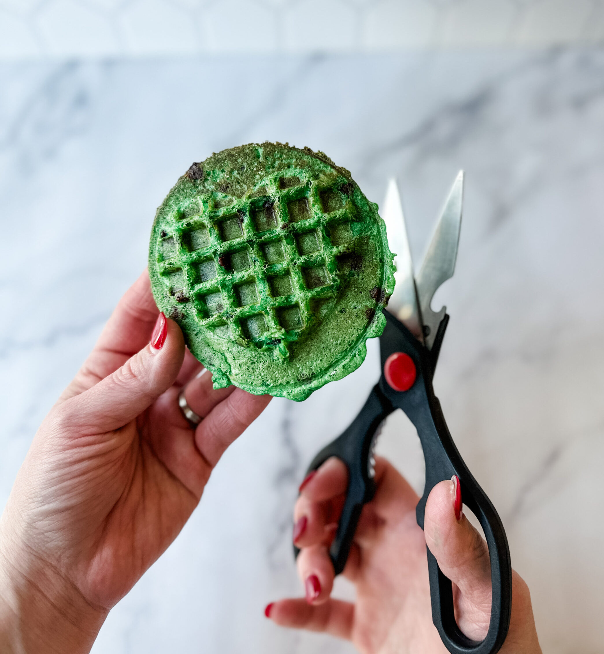 how to make 4 leaf clover waffles 